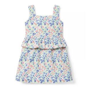 Janie & Jack Ditsy Floral Peplum Dress size 2T Toddler Girl